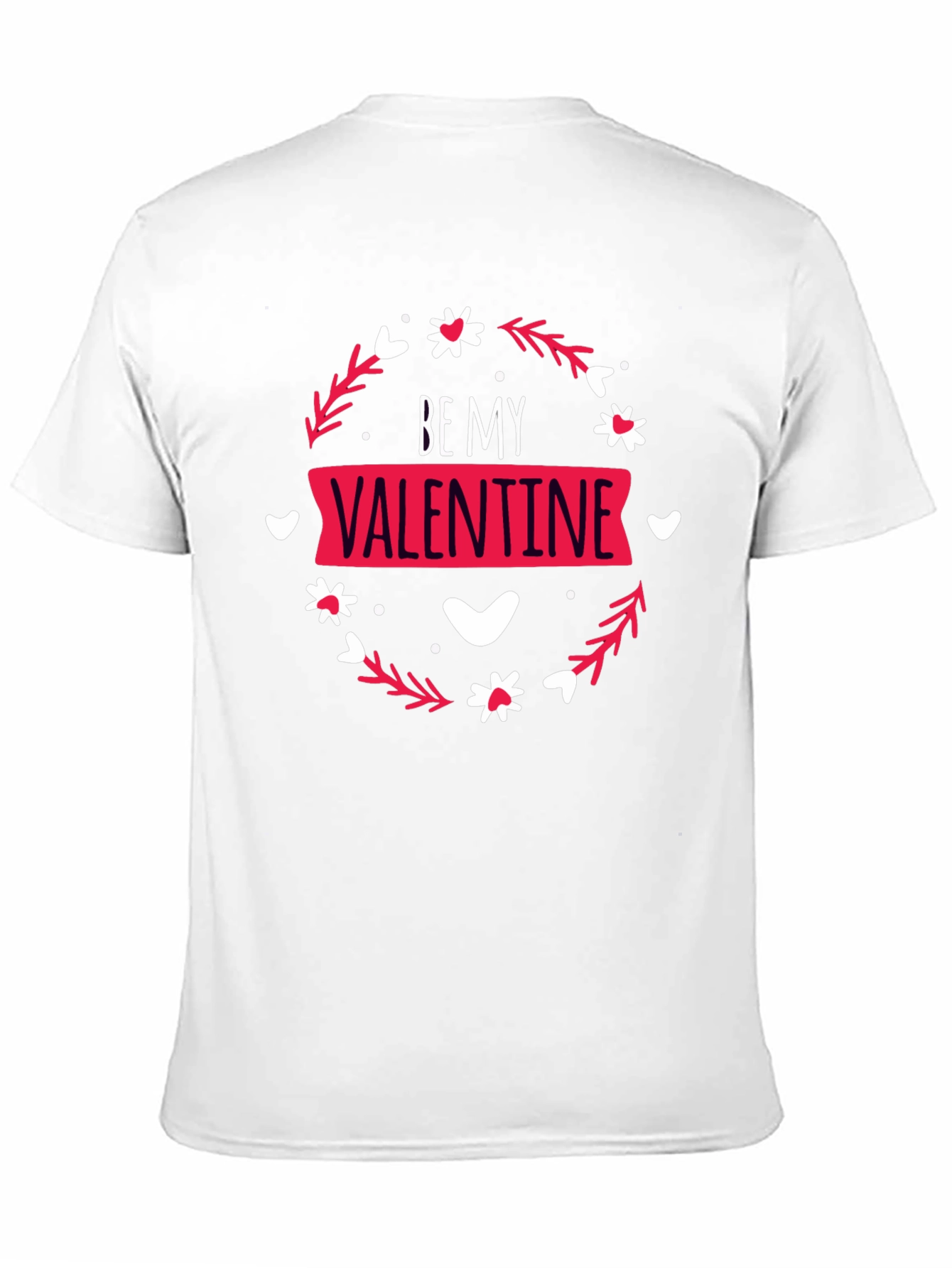 Camiseta Negra Be My Valentine para Hombre