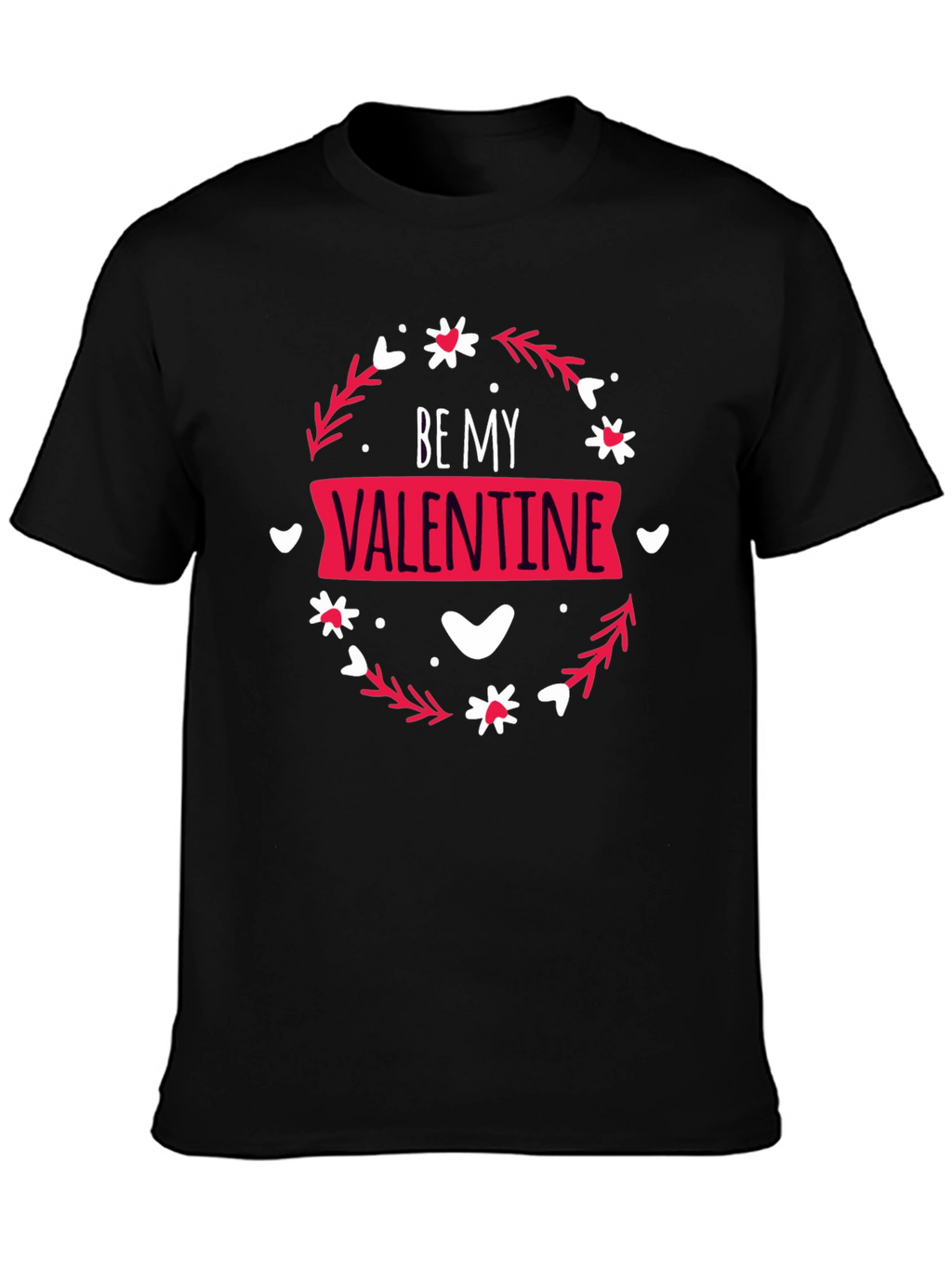 Camiseta Negra Be My Valentine para Hombre