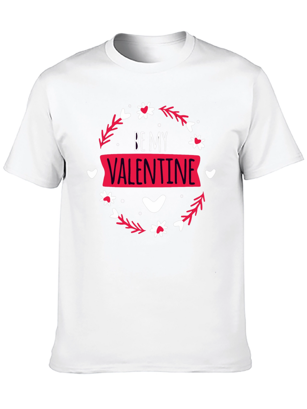 Camiseta Negra Be My Valentine para Hombre