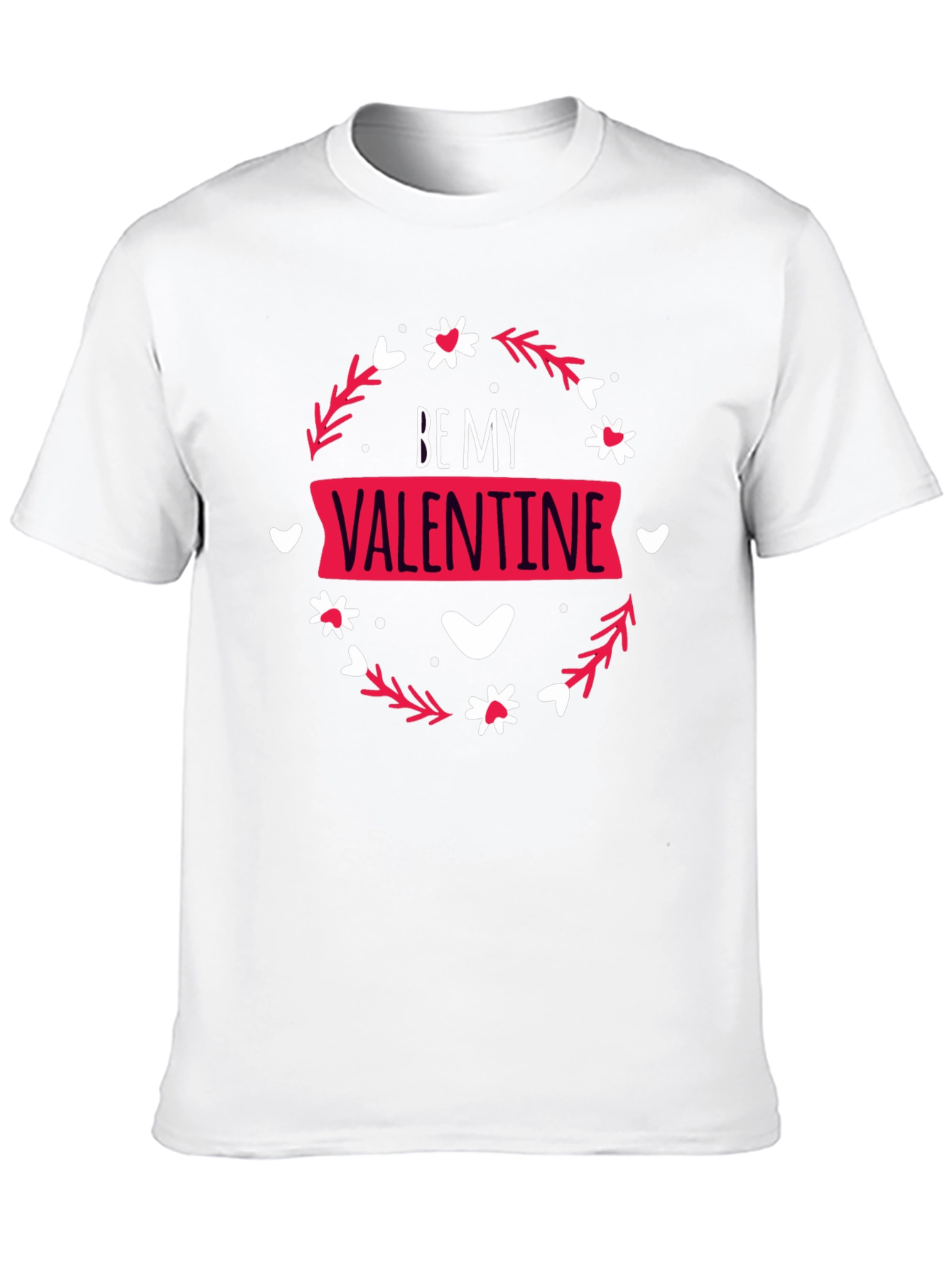 Camiseta Negra Be My Valentine para Hombre