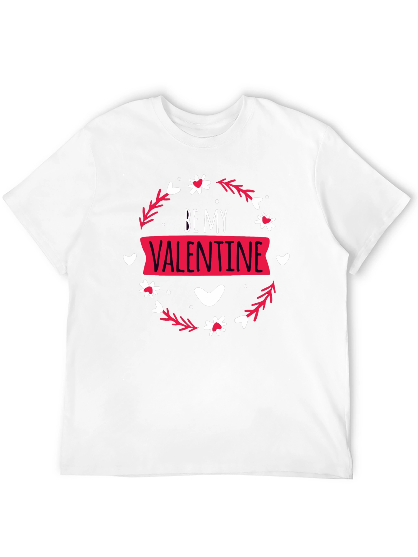 Camiseta Negra Be My Valentine para Hombre