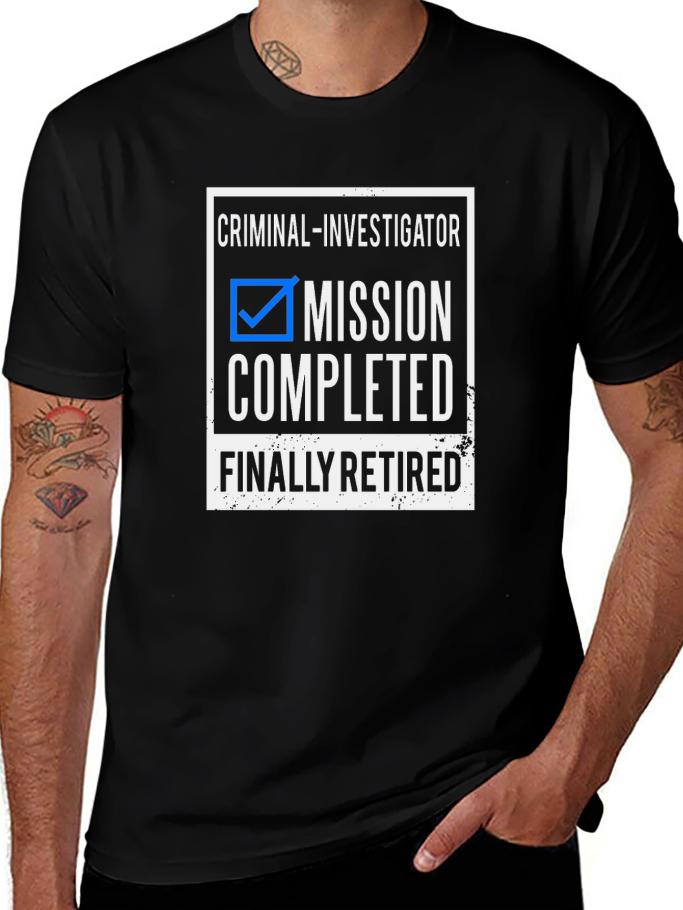 Camiseta Criminal Investigator Mission Completed Retired