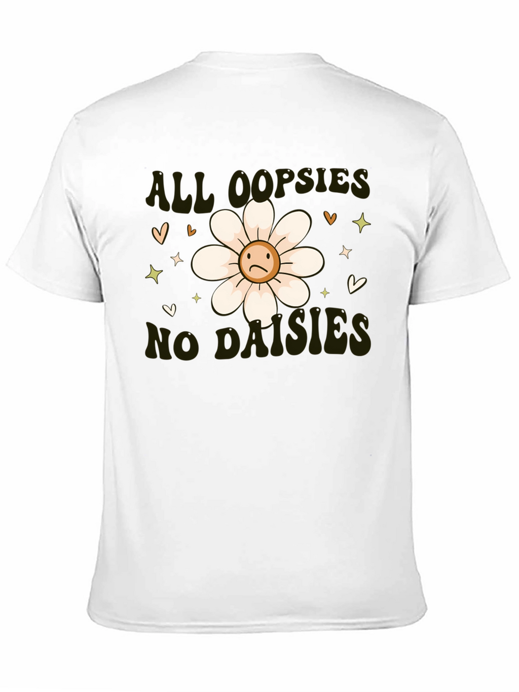 Camiseta Negra - All Oopsies No Daisies