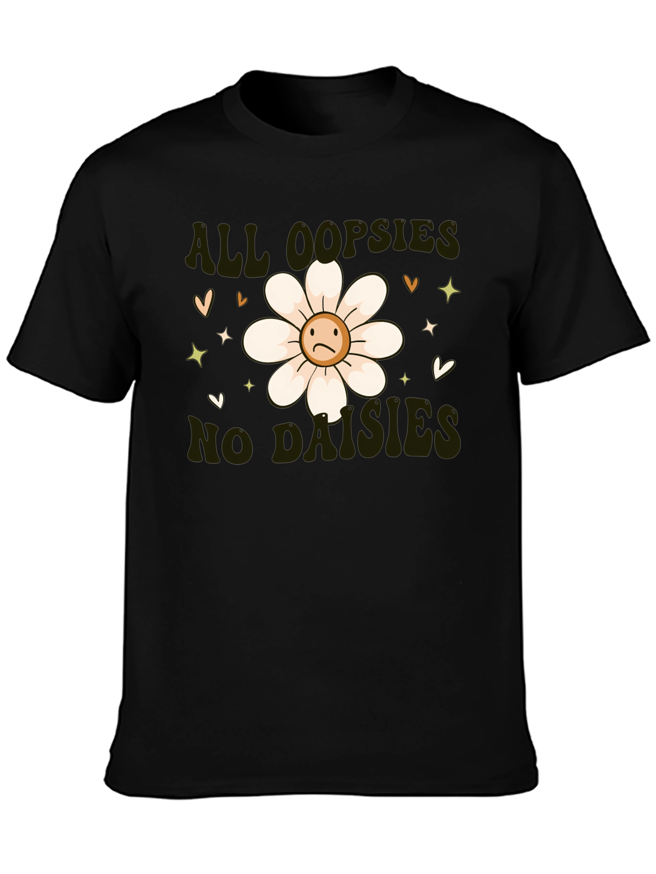Camiseta Negra - All Oopsies No Daisies
