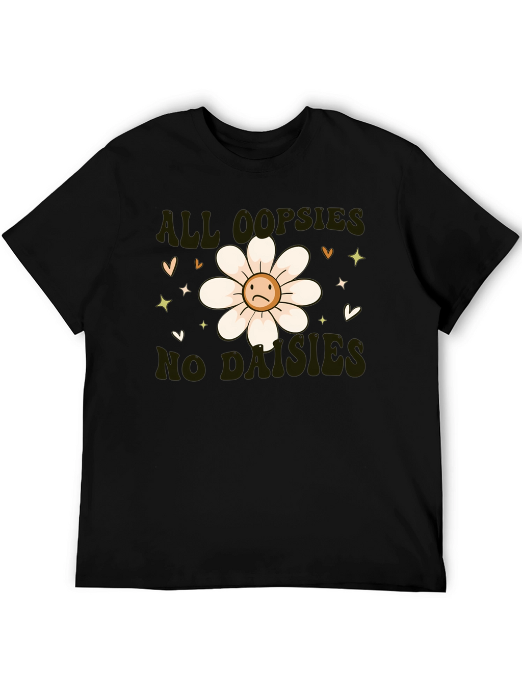 Camiseta Negra - All Oopsies No Daisies
