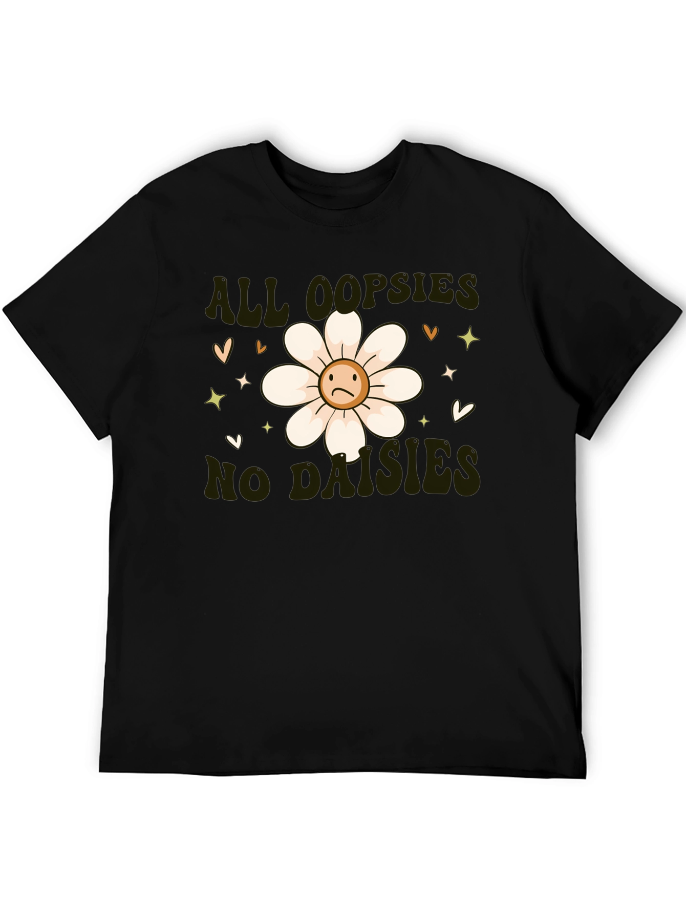 Camiseta Negra - All Oopsies No Daisies