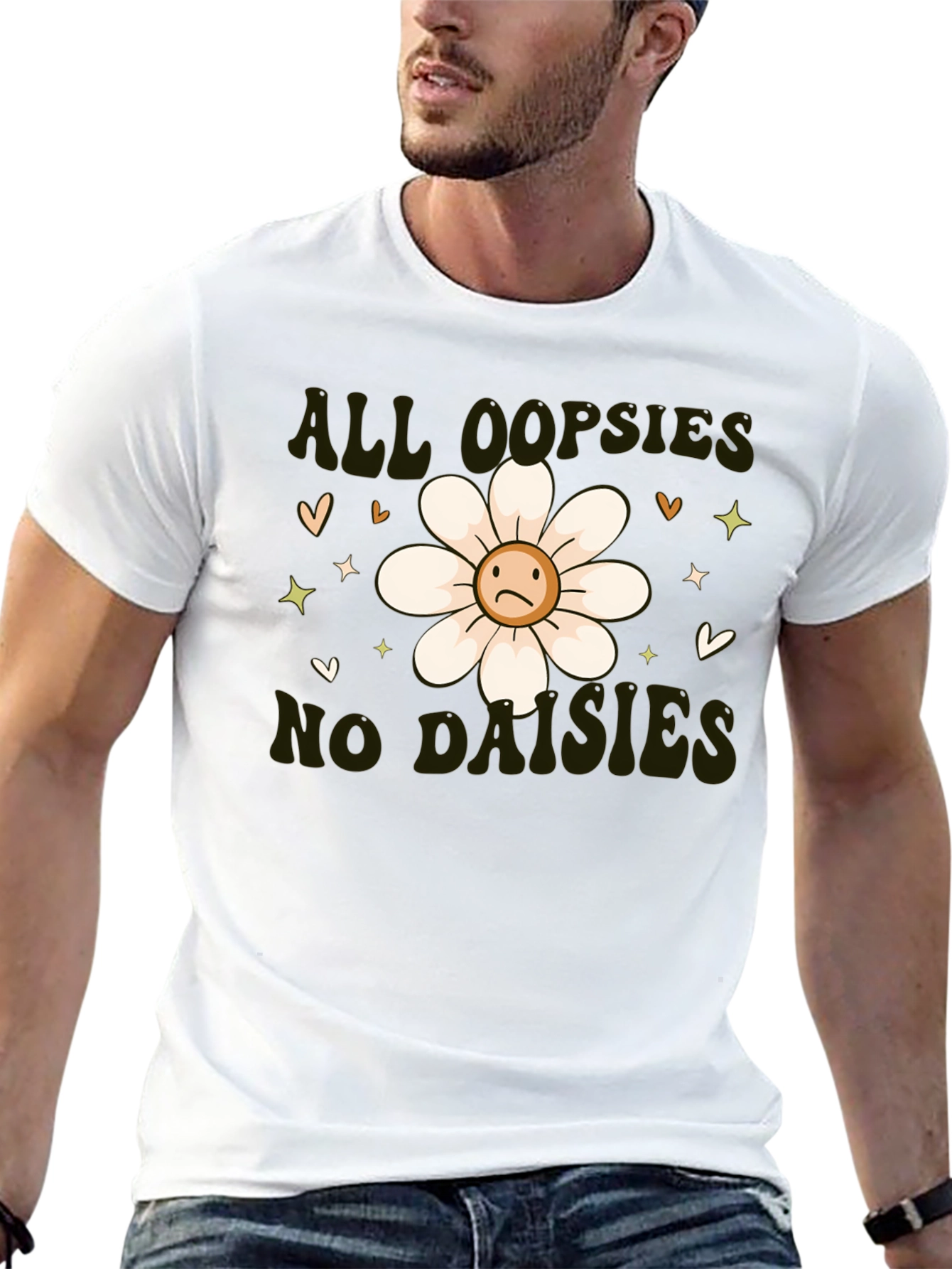 Camiseta Negra - All Oopsies No Daisies