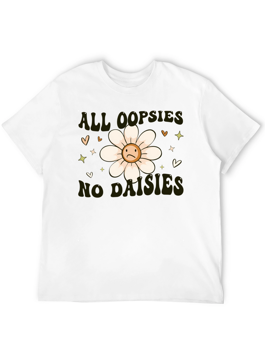 Camiseta Negra - All Oopsies No Daisies