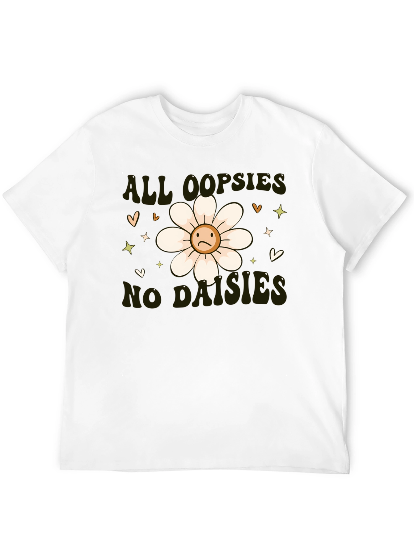 Camiseta Negra - All Oopsies No Daisies