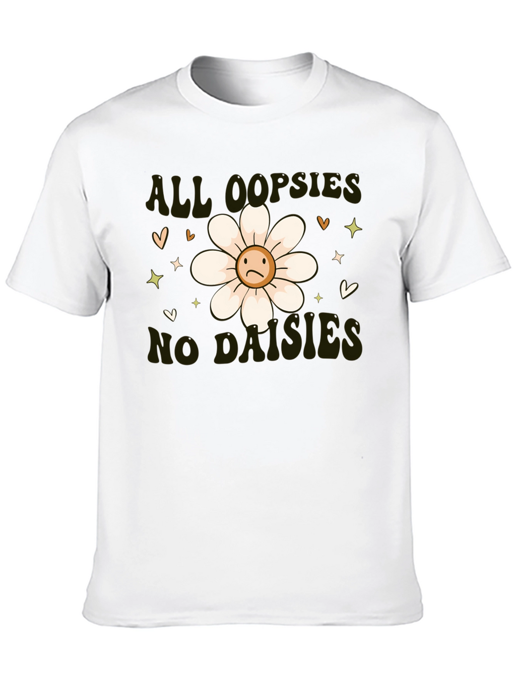 Camiseta Negra - All Oopsies No Daisies