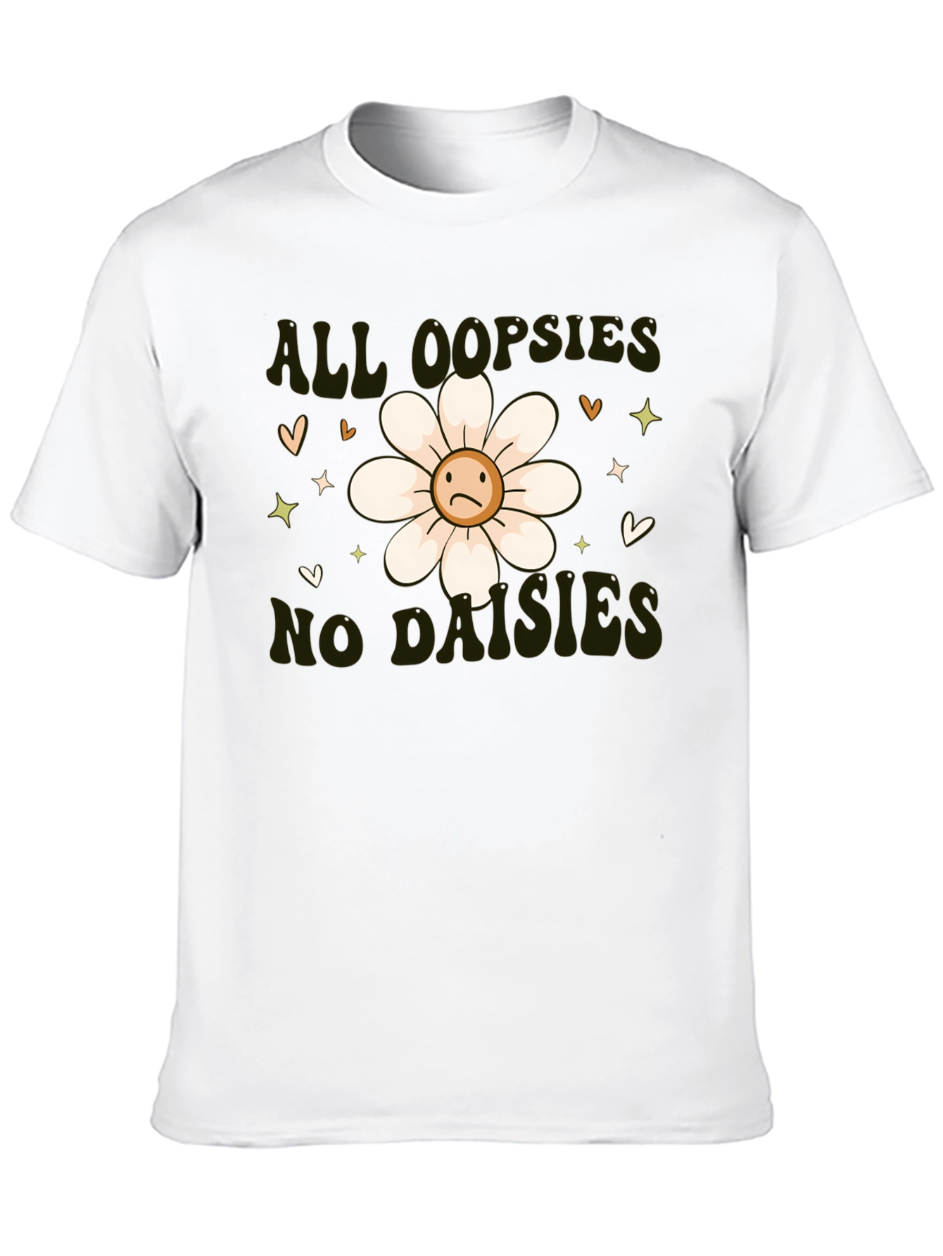 Camiseta Negra - All Oopsies No Daisies
