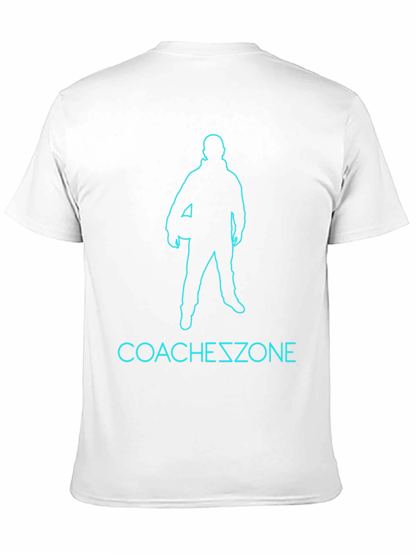 Camiseta Coachszone Negra con Diseño de Entrenador