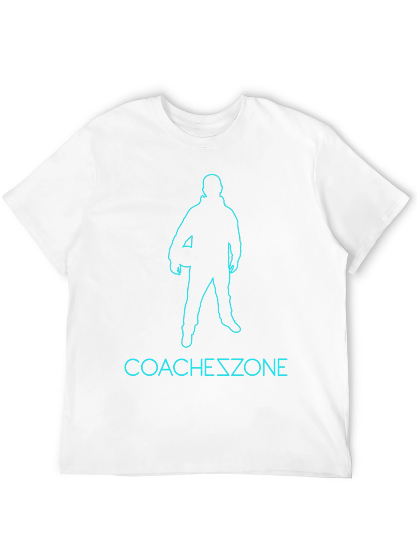 Camiseta Coachszone Negra con Diseño de Entrenador
