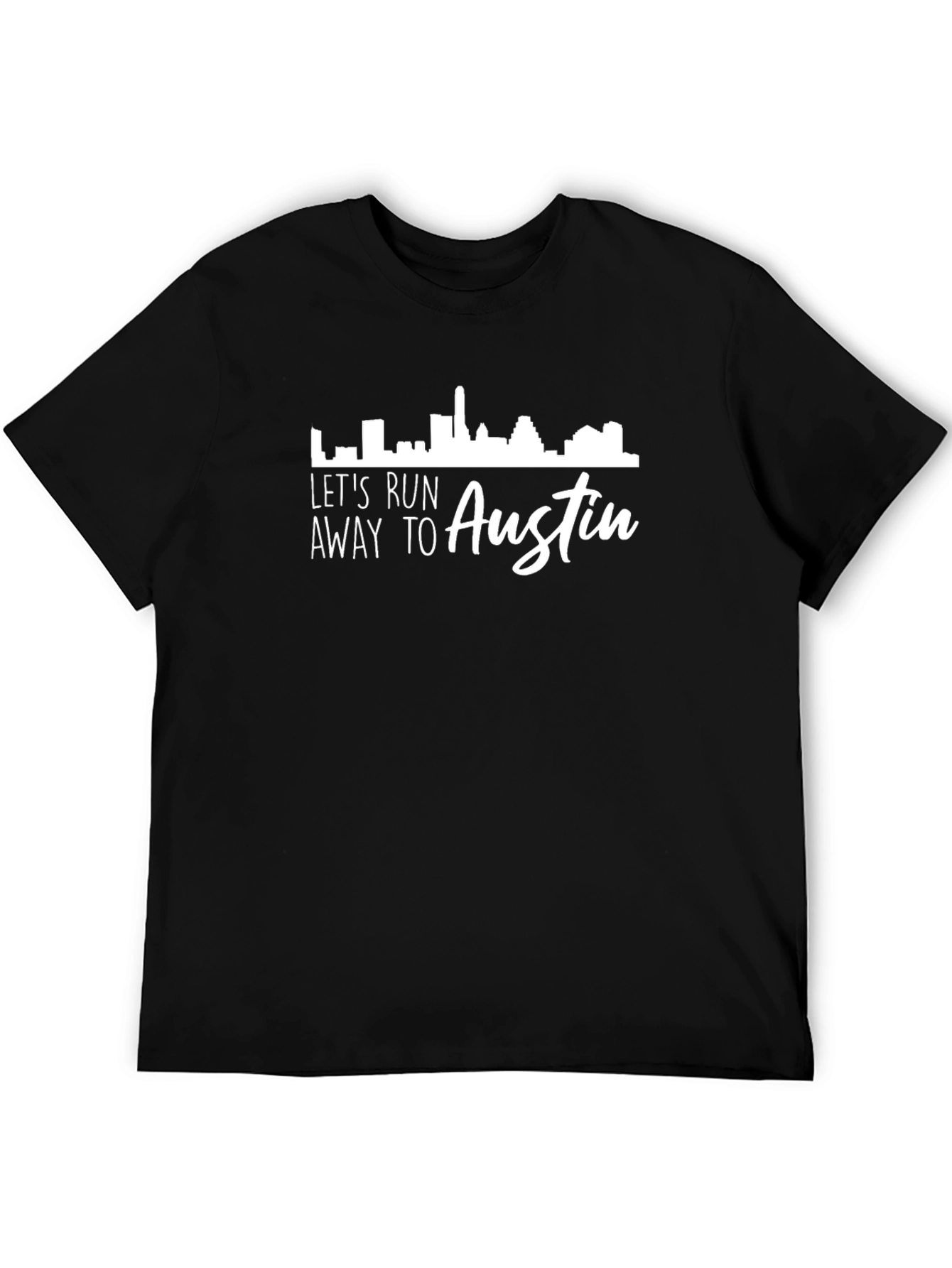 Camiseta Negra Austin: Escapada Urbana