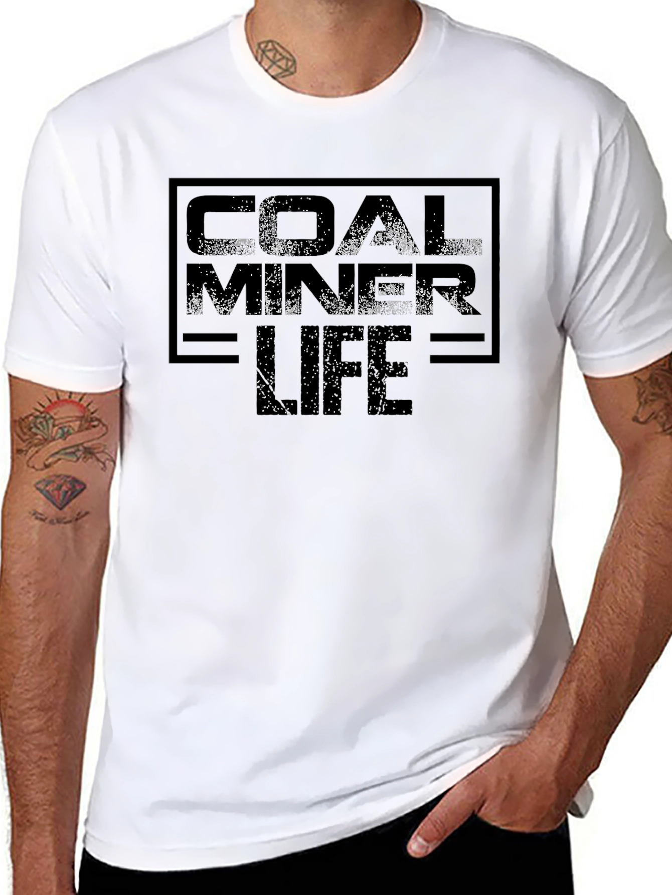 Camiseta Negra Coal Miner Life