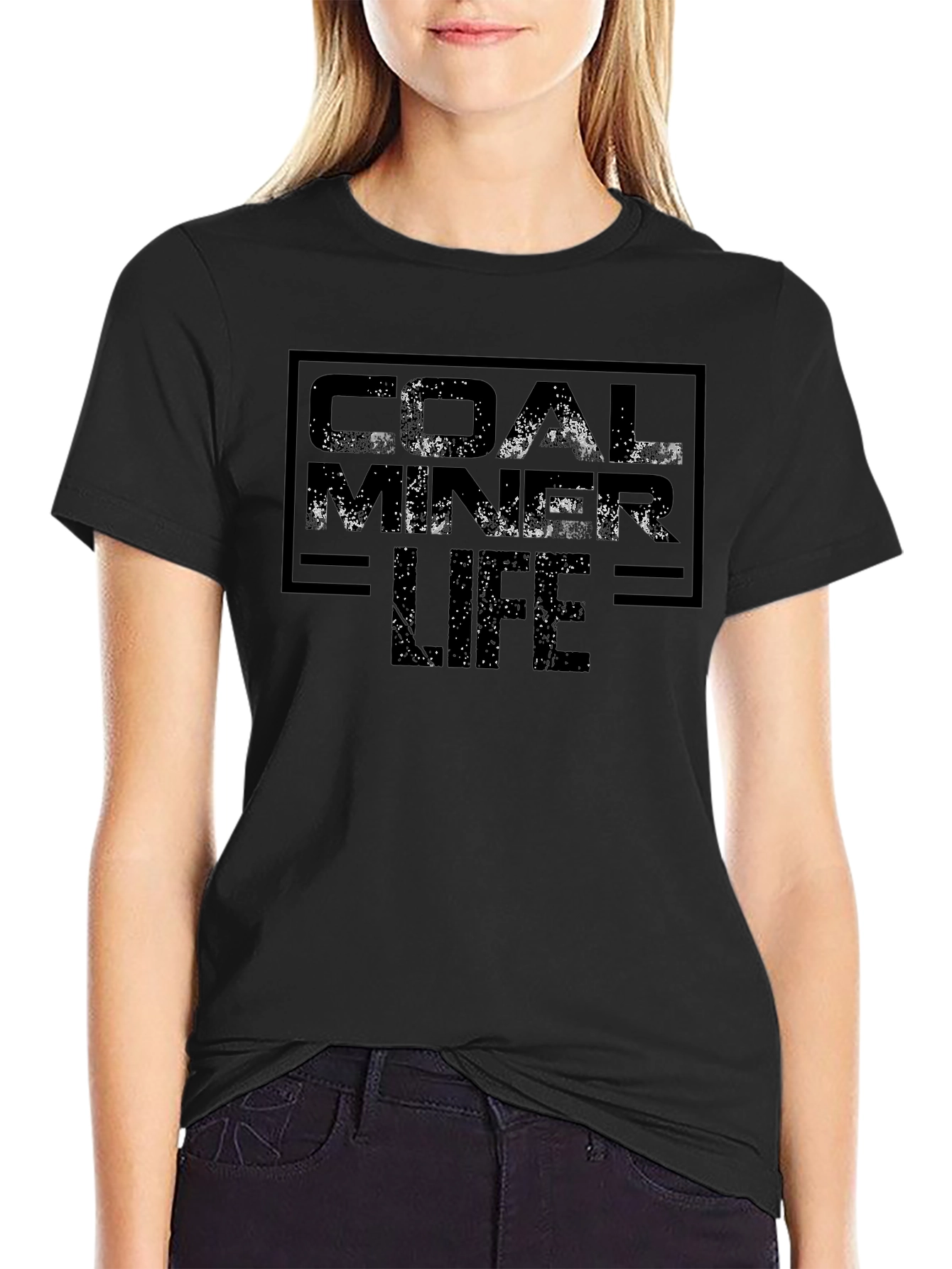 Camiseta Negra Coal Miner Life