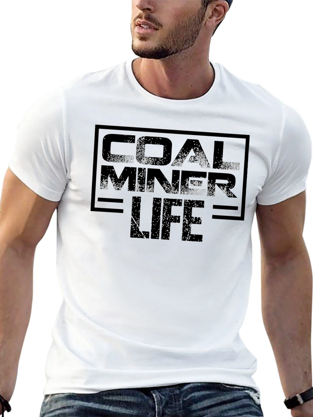 Camiseta Negra Coal Miner Life
