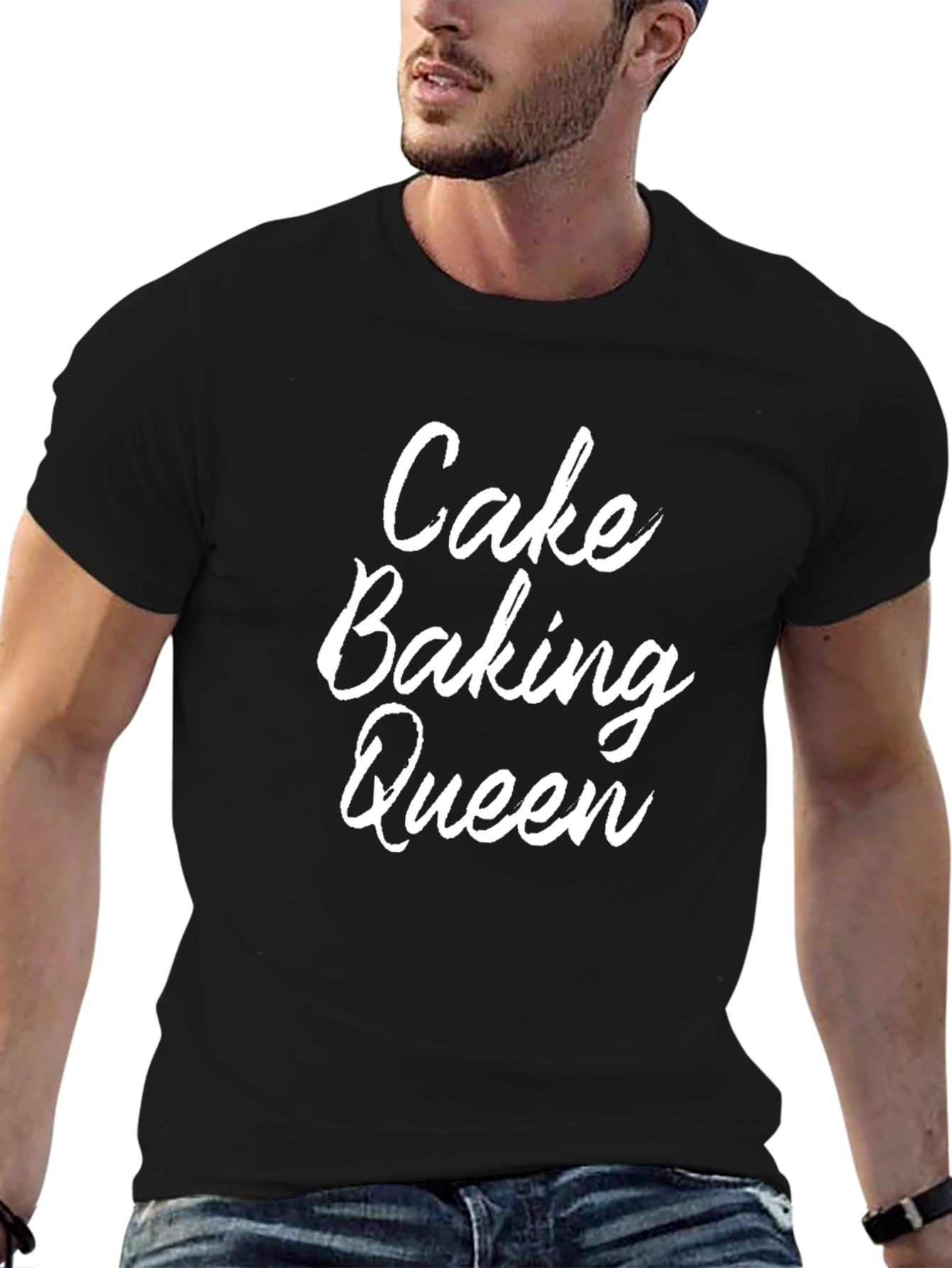 Camiseta Negra Cake Baking Queen