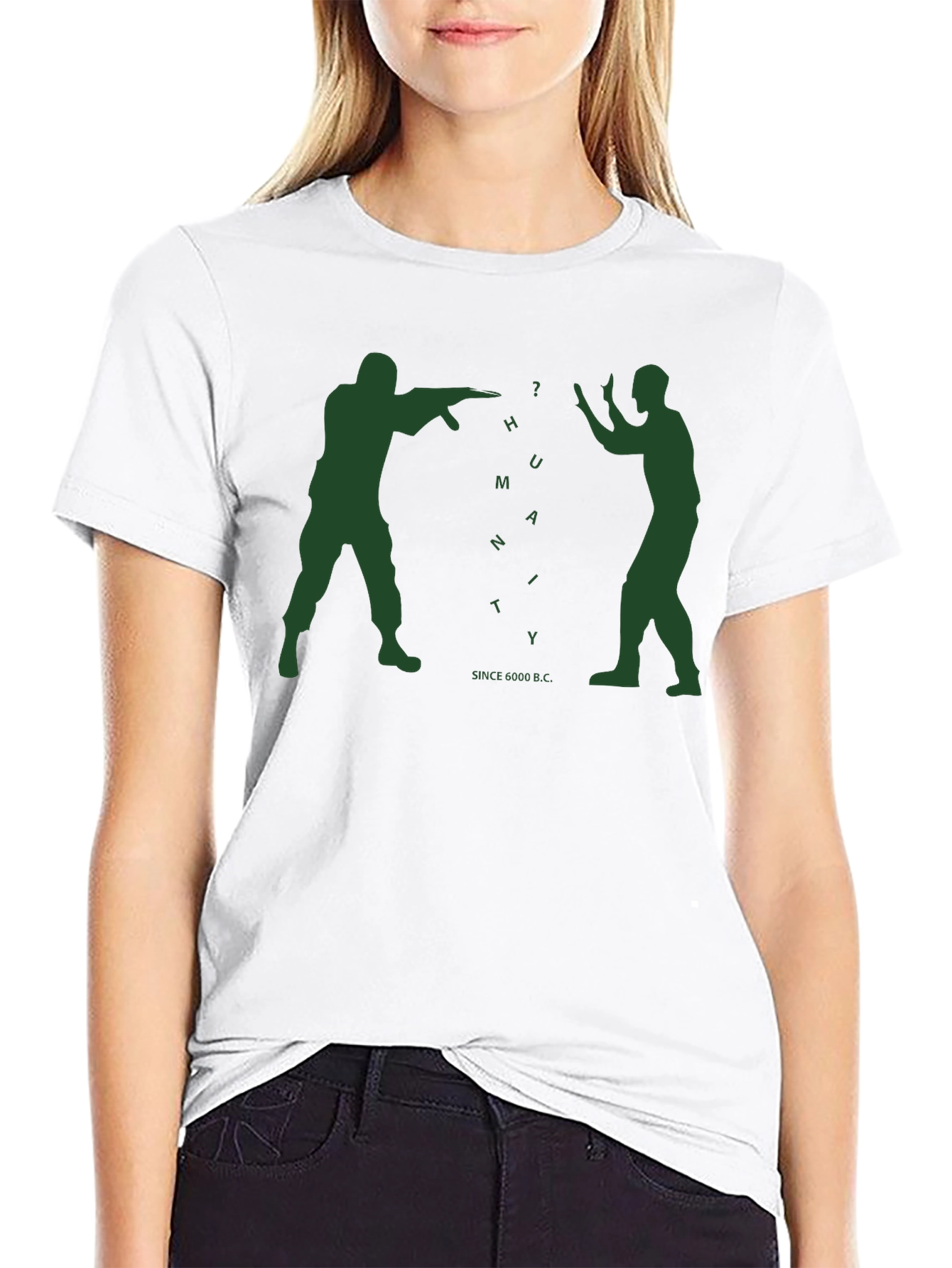 Camiseta Hombre: ¿Humanidad? Diseño Original