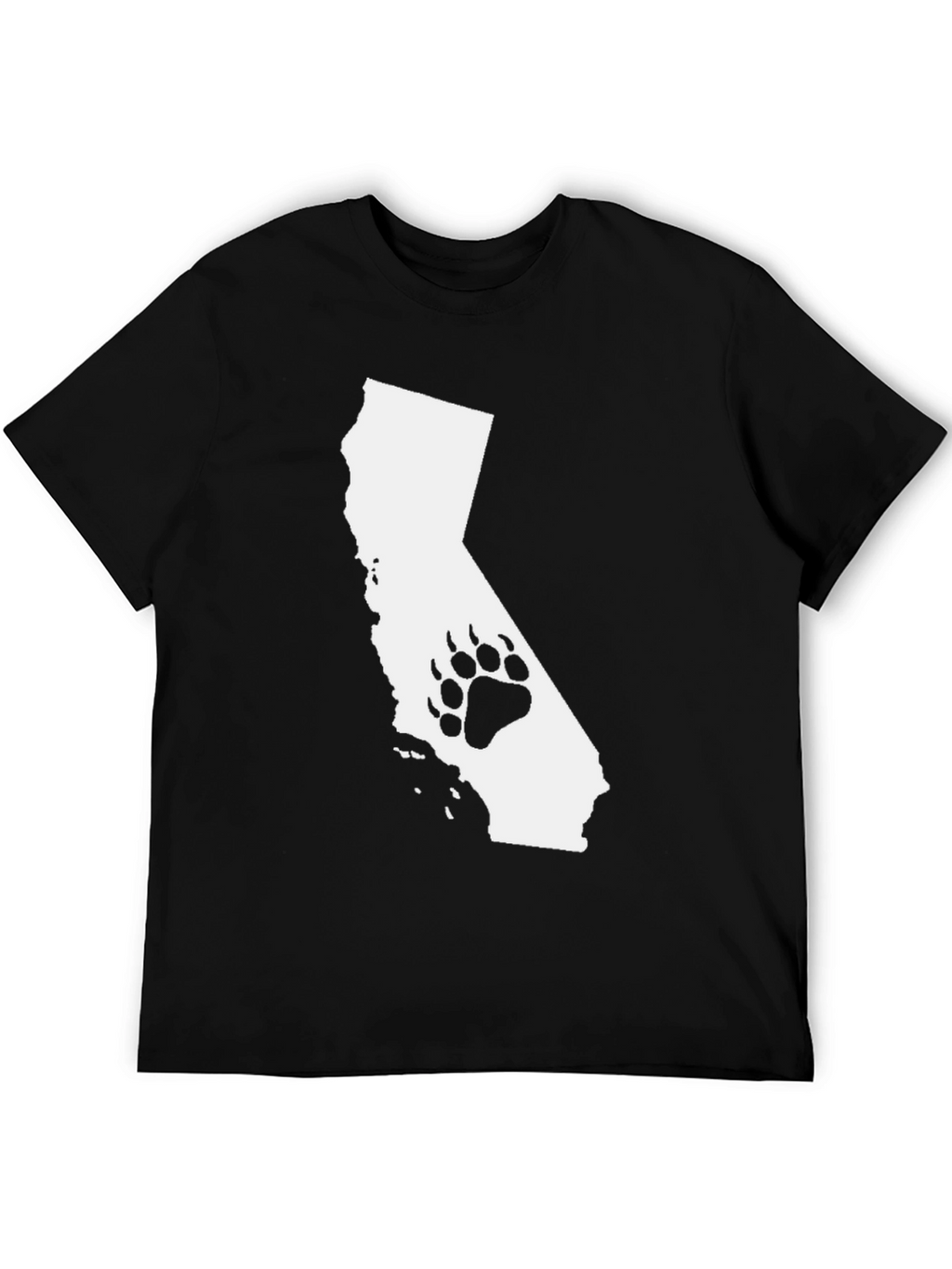 Camiseta Negra California Bear Paw