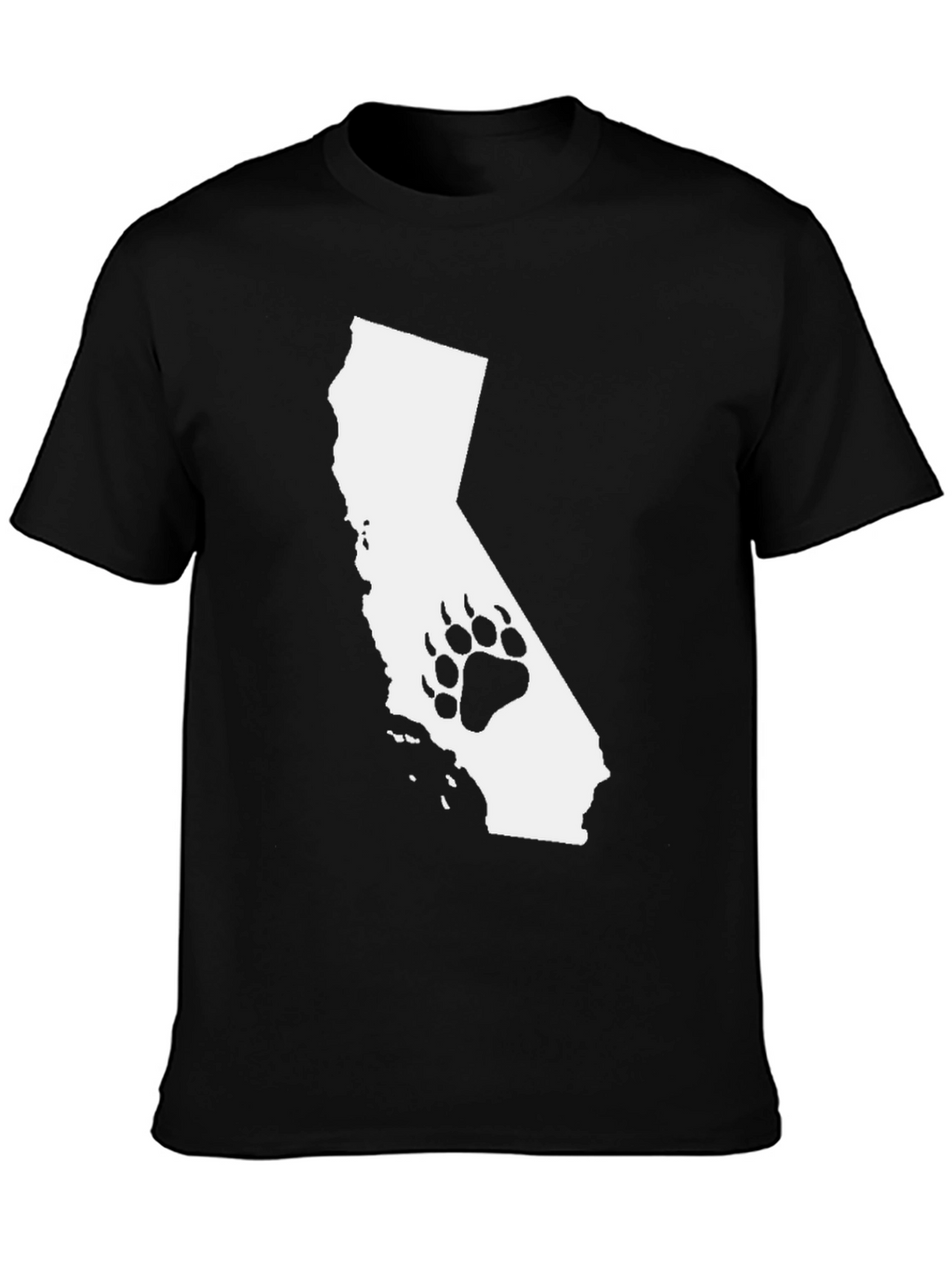 Camiseta Negra California Bear Paw