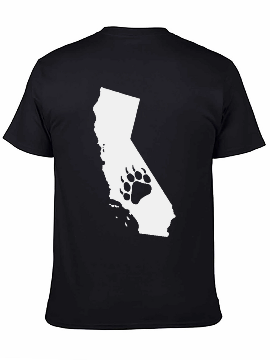 Camiseta Negra California Bear Paw
