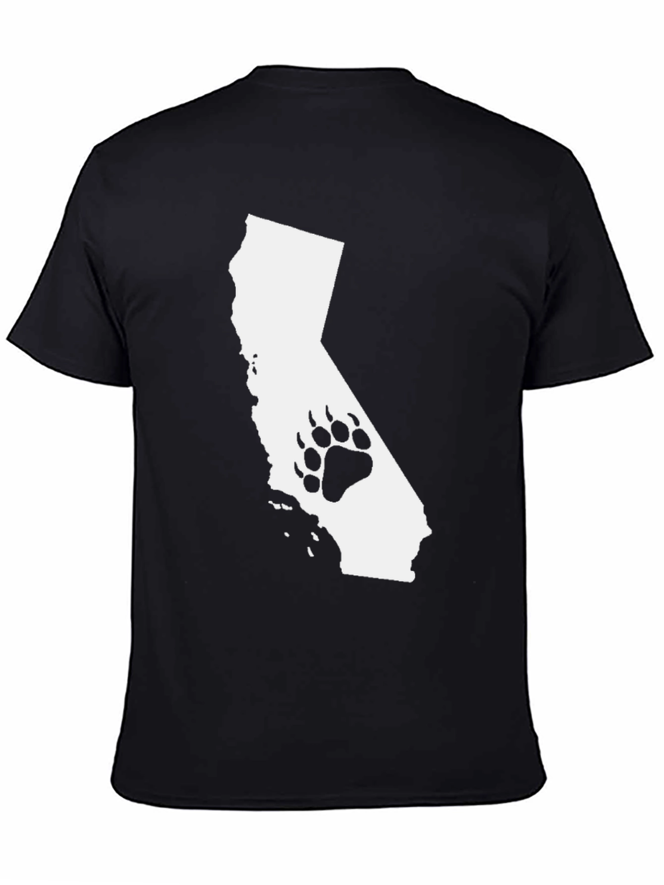 Camiseta Negra California Bear Paw