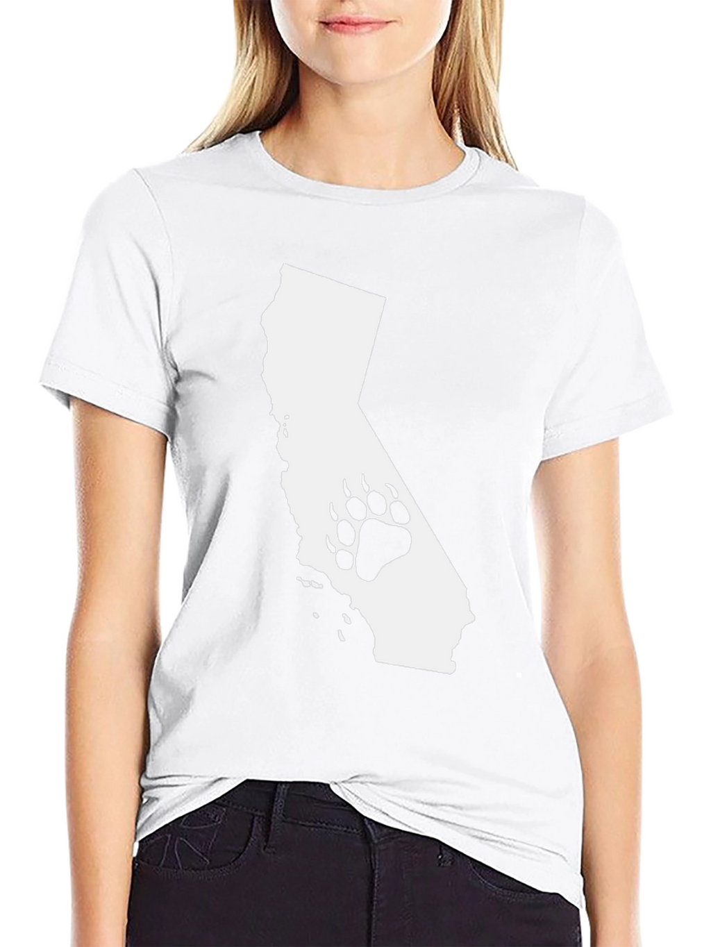 Camiseta Negra California Bear Paw
