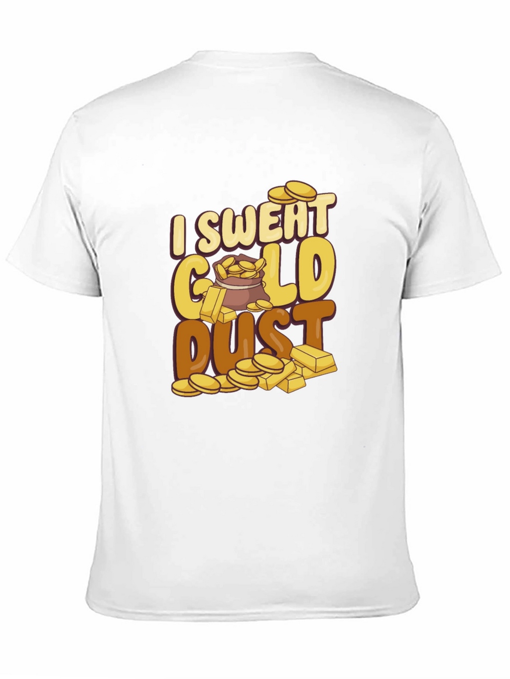 Camiseta Negra con Diseño de Oro