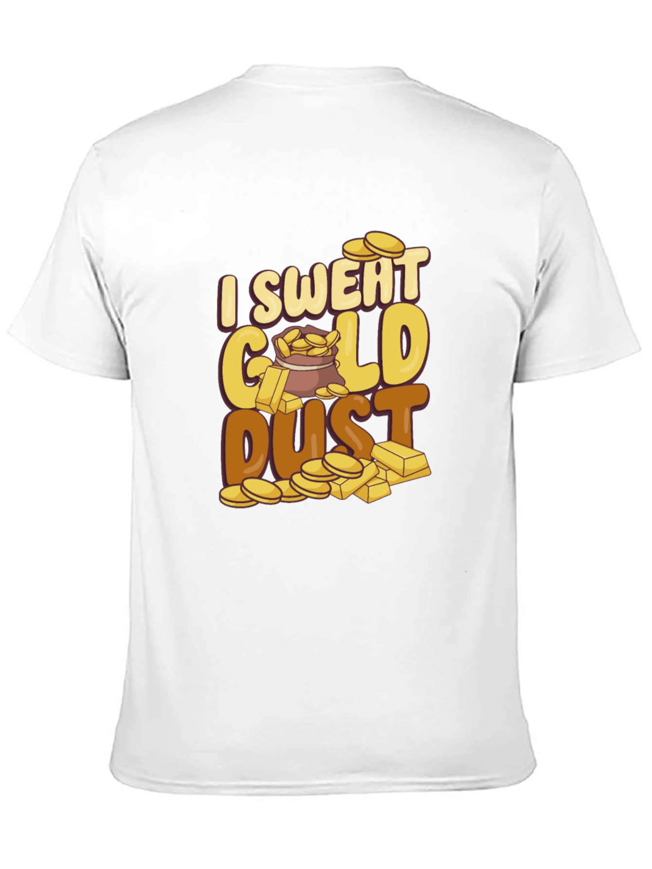 Camiseta Negra con Diseño de Oro