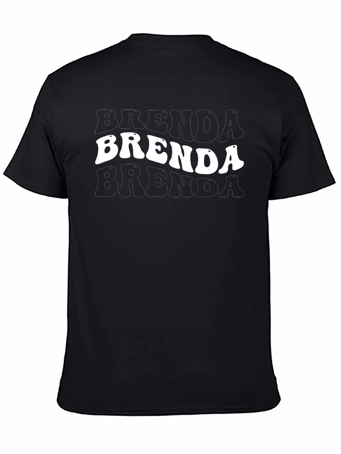 Camiseta Negra Brenda Estilo Retro