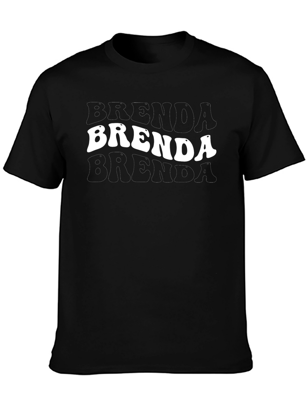 Camiseta Negra Brenda Estilo Retro