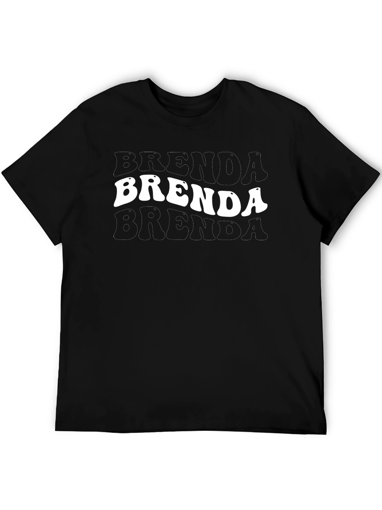 Camiseta Negra Brenda Estilo Retro