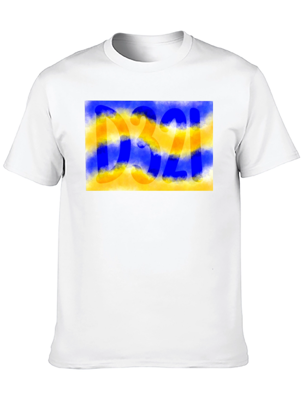 Camiseta Negra con Diseño Abstracto D321