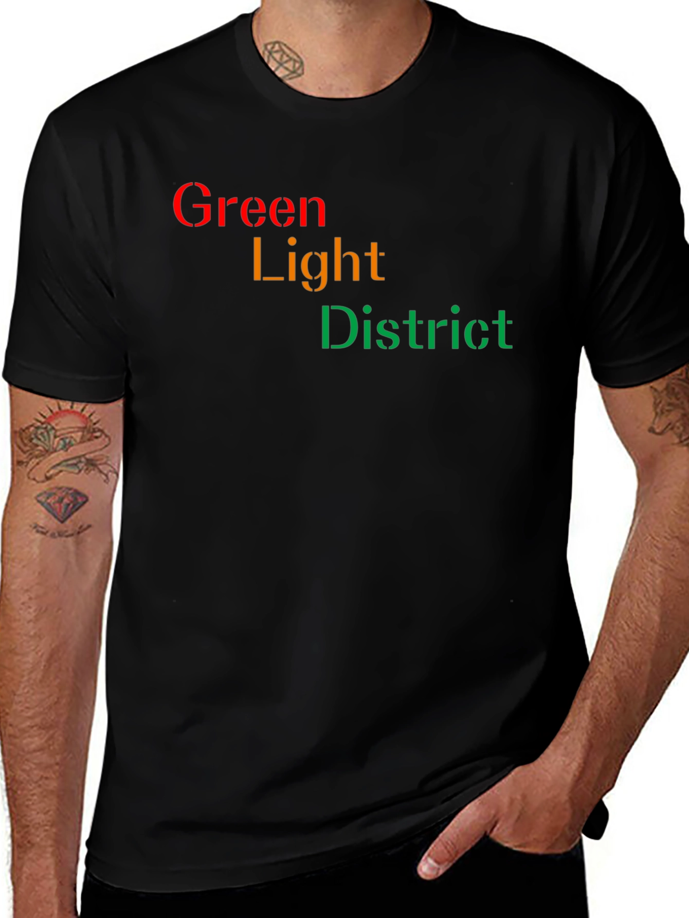 Camiseta Green Light District para Hombre