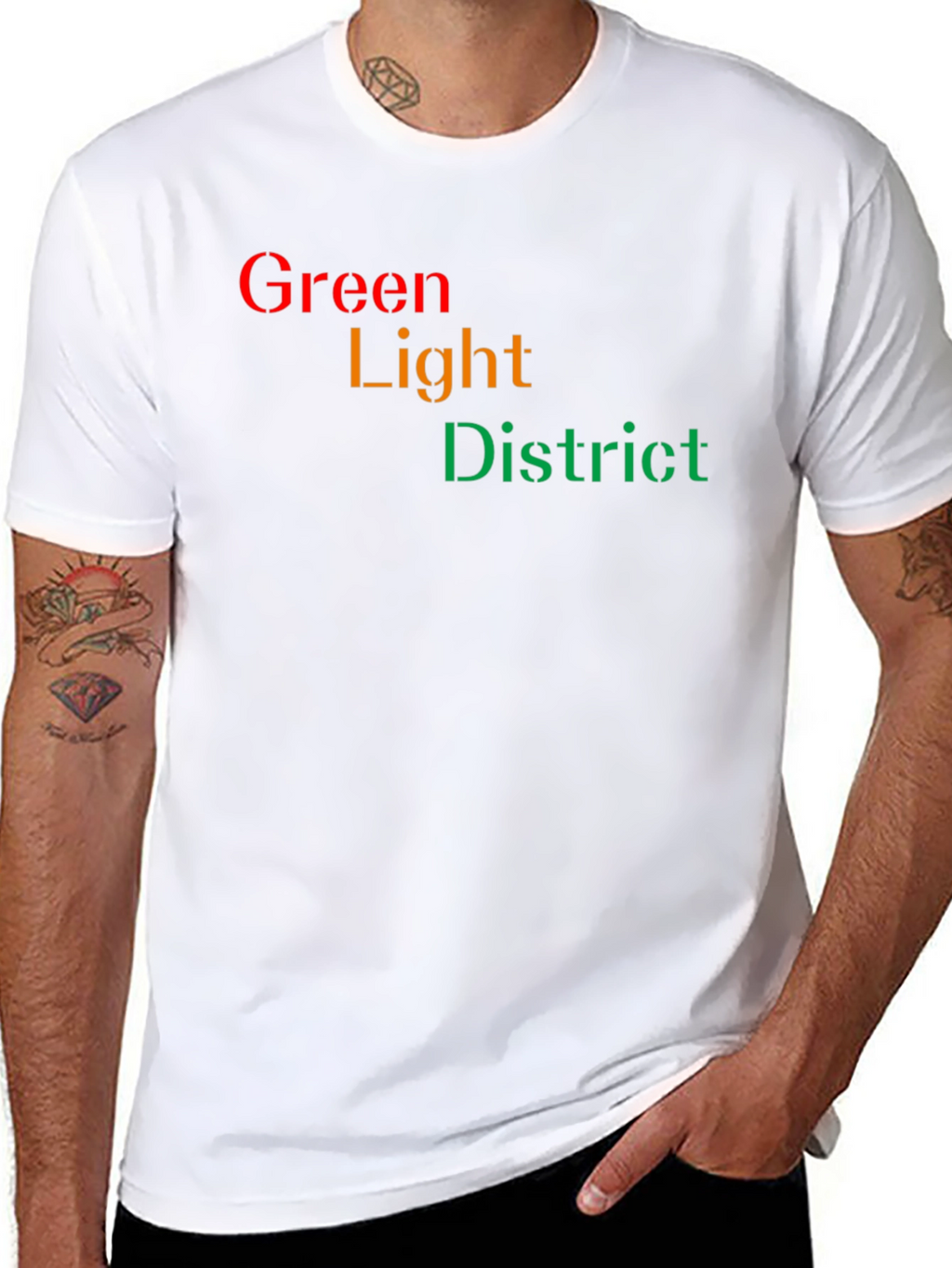 Camiseta Green Light District para Hombre