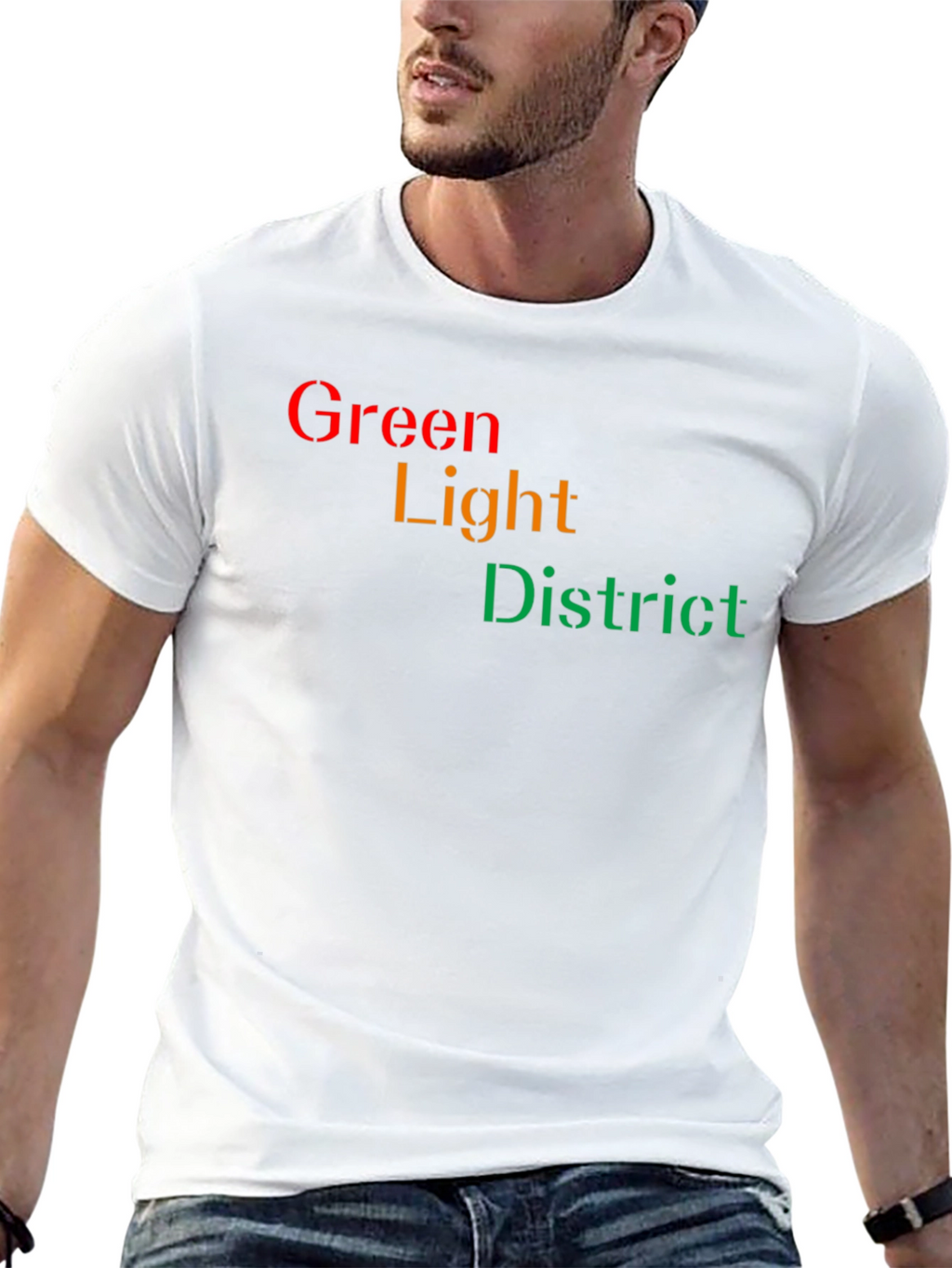 Camiseta Green Light District para Hombre