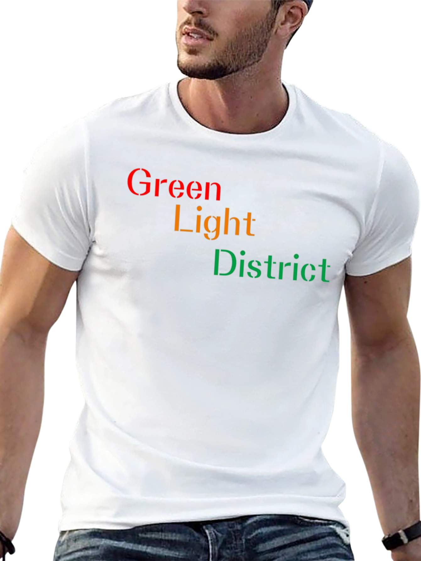 Camiseta Green Light District para Hombre