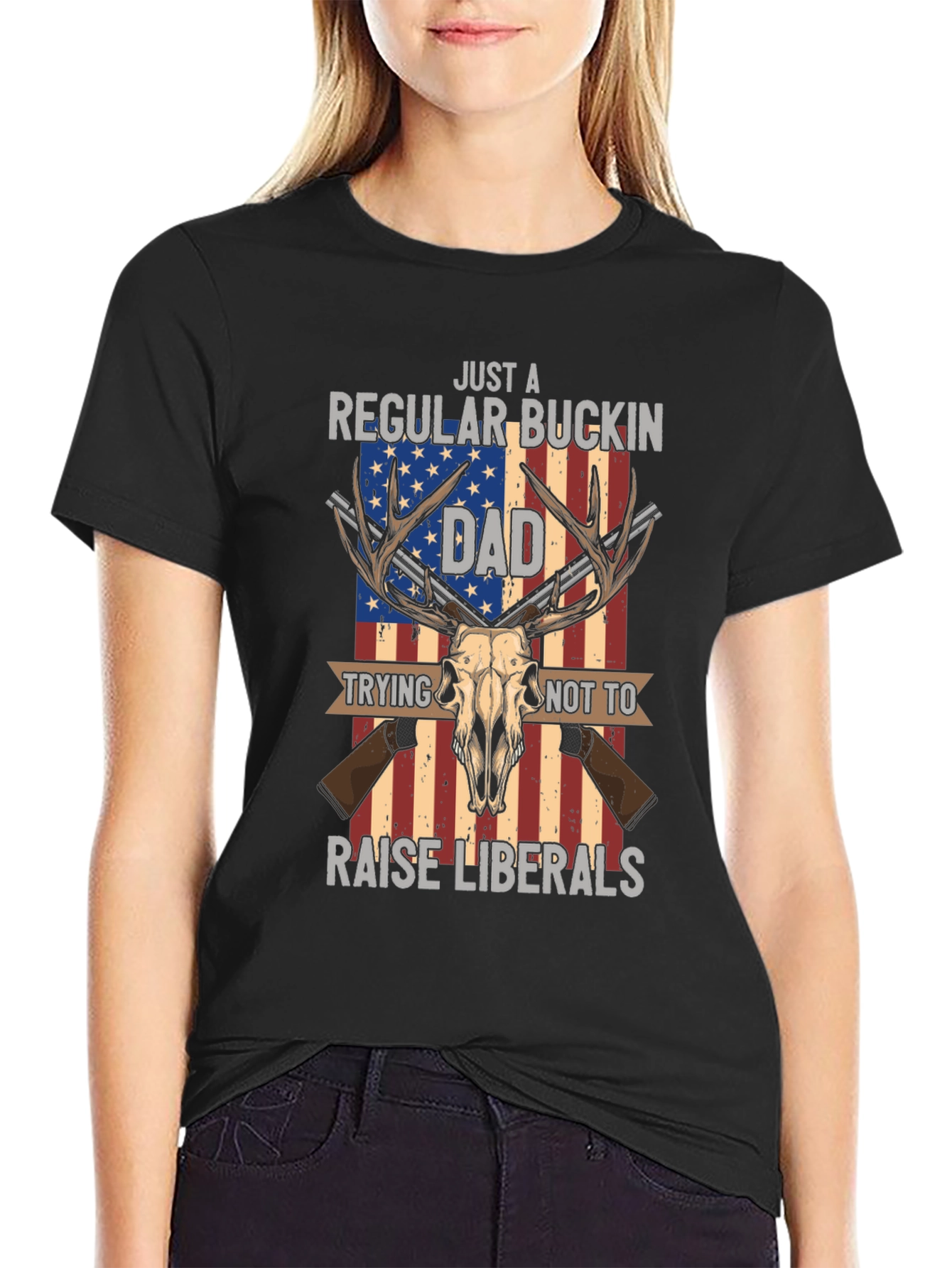 Camiseta Dad: Patriota Divertida y Anti-Liberal