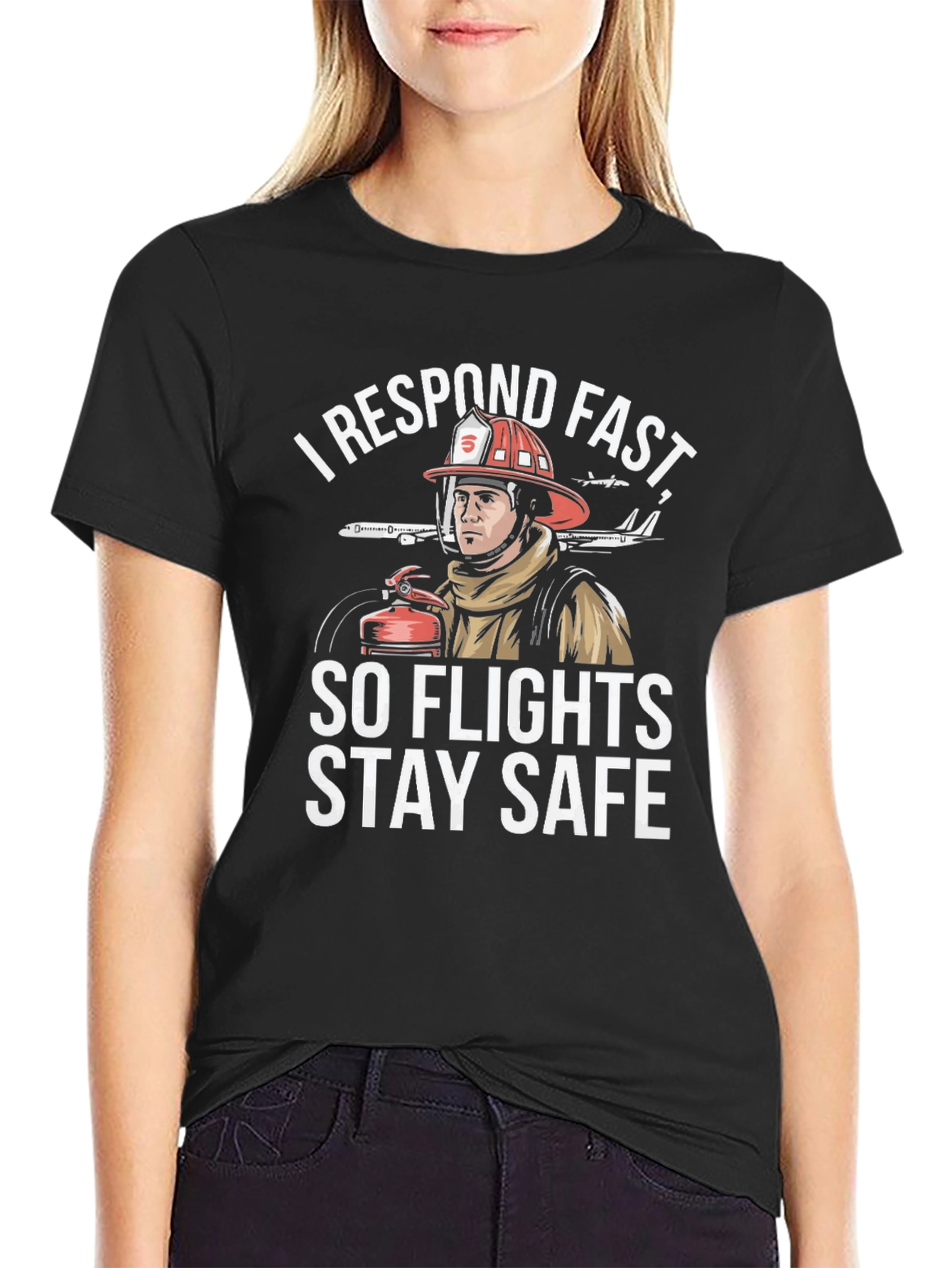 Camiseta I Respond Fast So Flights Stay Safe