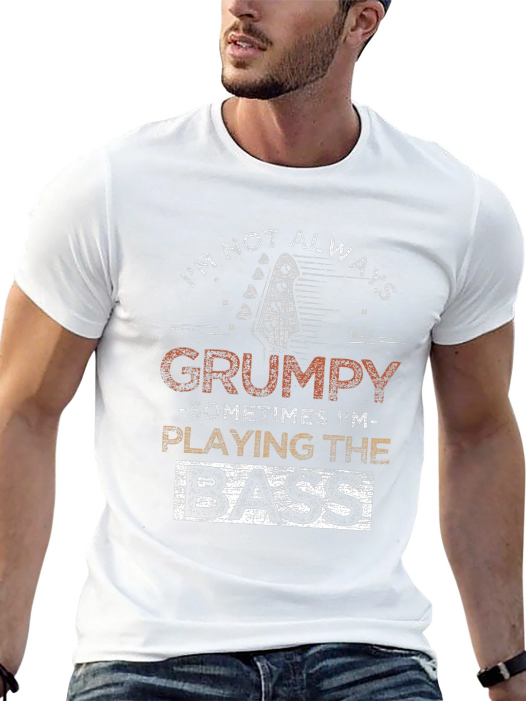 Camiseta Hombre Grumpy Bass Player