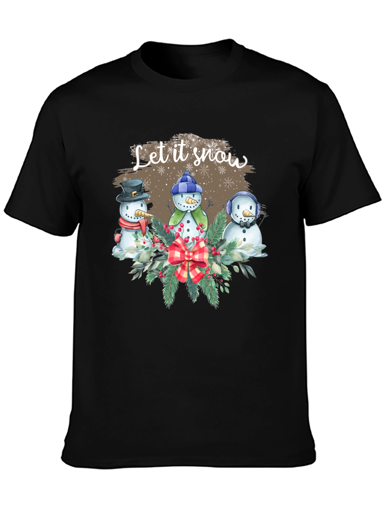 Camiseta Navideña Let it Snow
