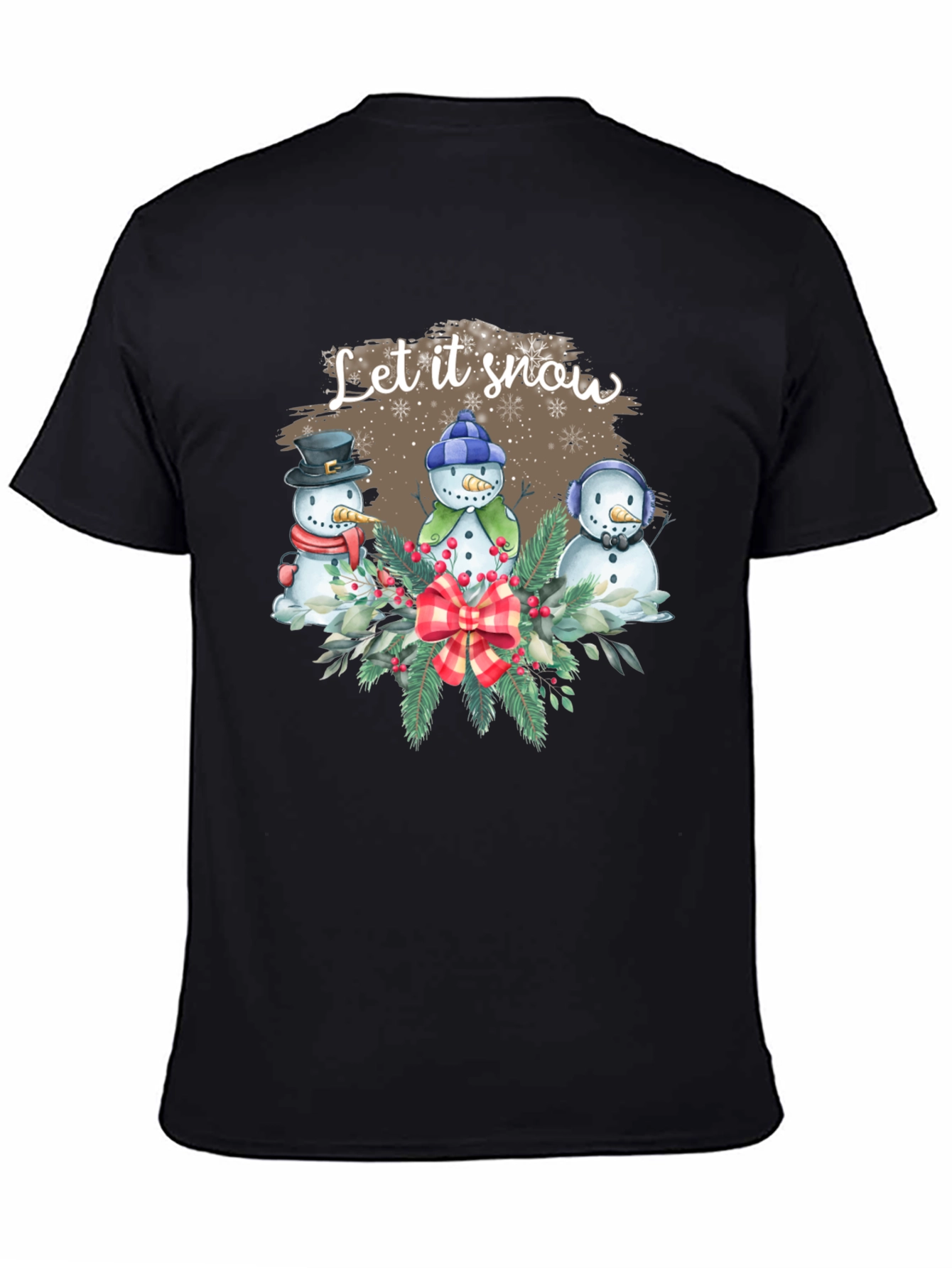 Camiseta Navideña Let it Snow
