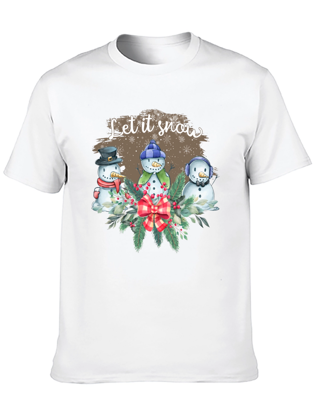Camiseta Navideña Let it Snow