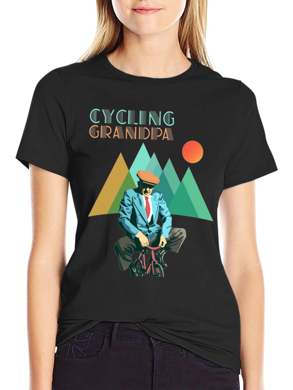 Camiseta Negra Ciclismo Abuelo