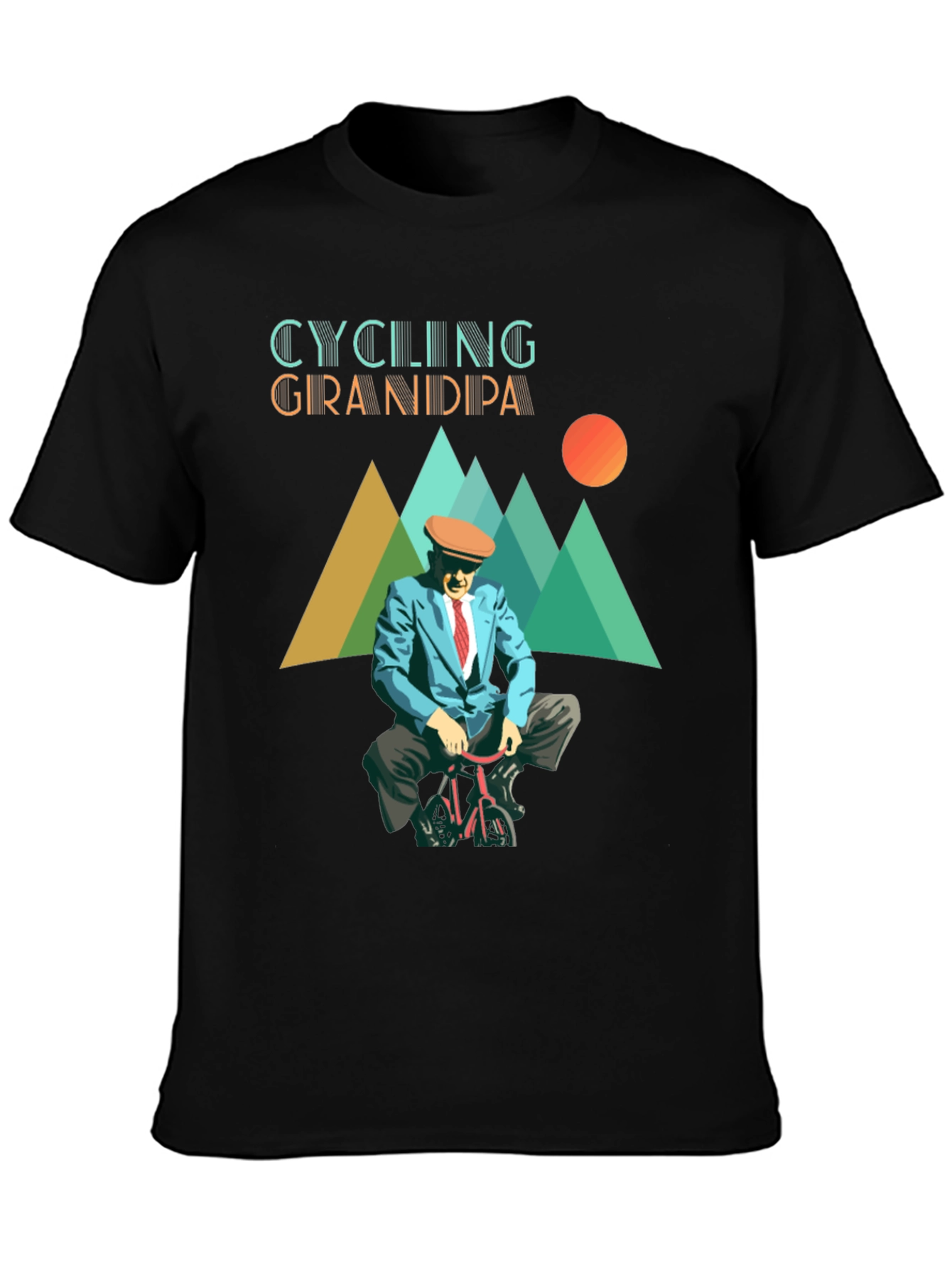 Camiseta Negra Ciclismo Abuelo