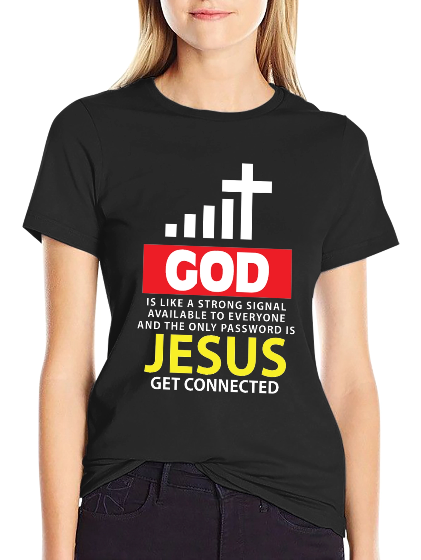 Camiseta Cristiana: Dios y Jesús - Conexión Divina