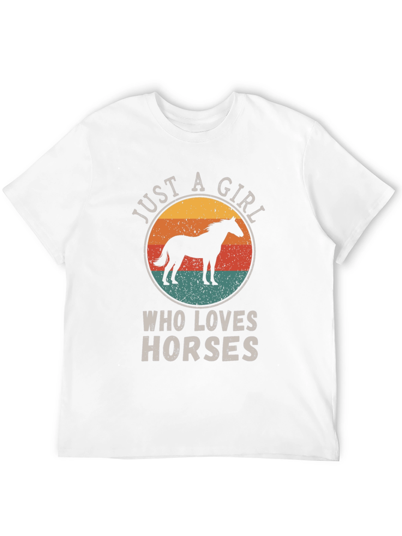 Camiseta Just A Girl Who Loves Horses para Mujer