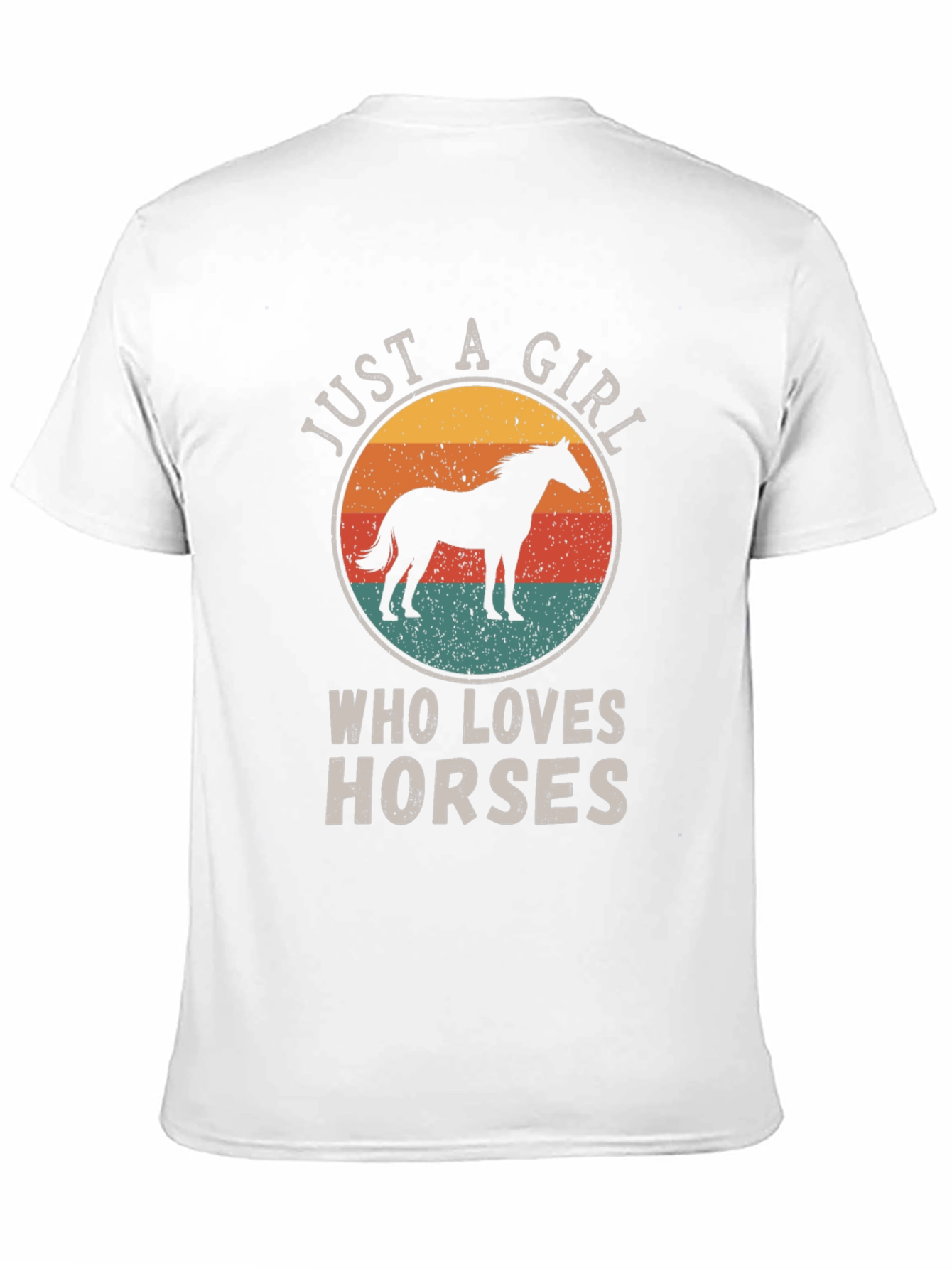 Camiseta Just A Girl Who Loves Horses para Mujer
