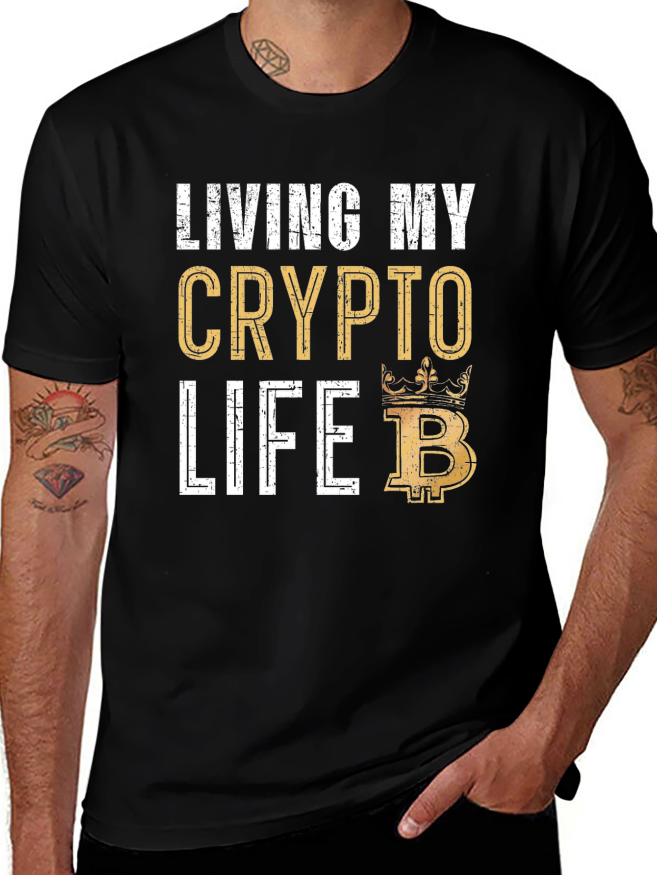 Camiseta Crypto Life para Hombre